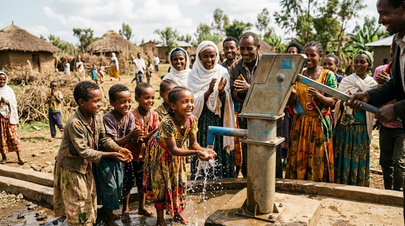 Clean Water Deep Wells in Rural Oromia